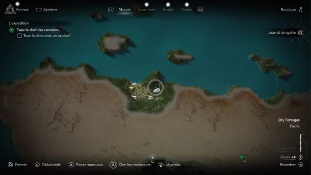 Assassin's Creed Black Flag Resynced - Carte au trésor de Tortuga