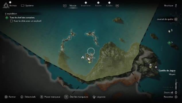 Assassin's Creed Black Flag Resynced - Carte au trésor d'Isla de pinos