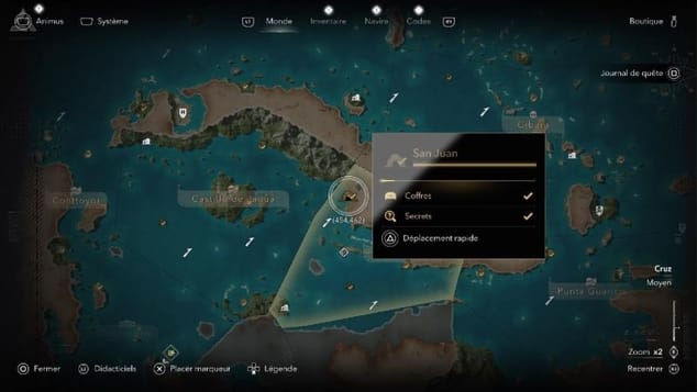 Assassin's Creed Black Flag Resynced - Carte au trésor de Santanillas