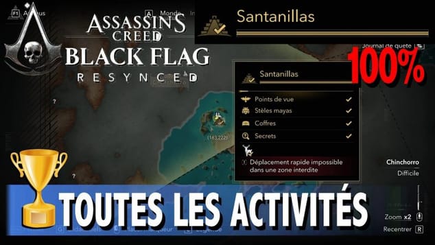 SANTANILLAS - TOUS LES COLLECTIBLES / ACTIVITÉS - ASSASSIN'S CREED BLACK FLAG RESYNCED