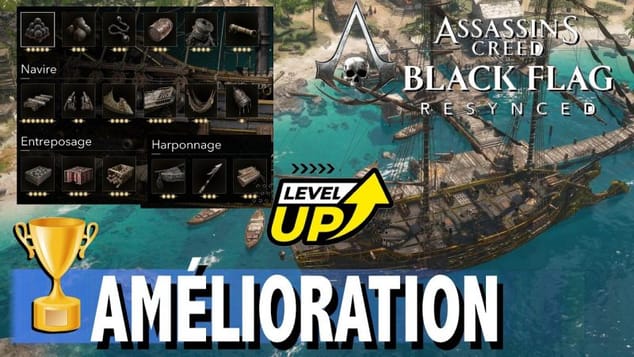 AMÉLIORATION - Améliorer entièrement le Jackdaw / Plan Ultime - ASSASSIN'S CREED BLACK FLAG RESYNCED