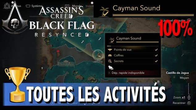 CAYMAN SOUND - TOUS LES COLLECTIBLES / ACTIVITÉS - ASSASSIN'S CREED BLACK FLAG RESYNCED