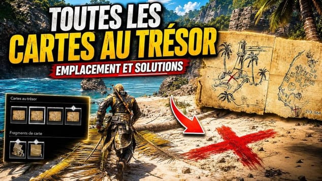 AC Black Flag Resynced : Toutes les CARTES AUX TRÉSORS  ! Emplacements & Solution (Guide 100%)