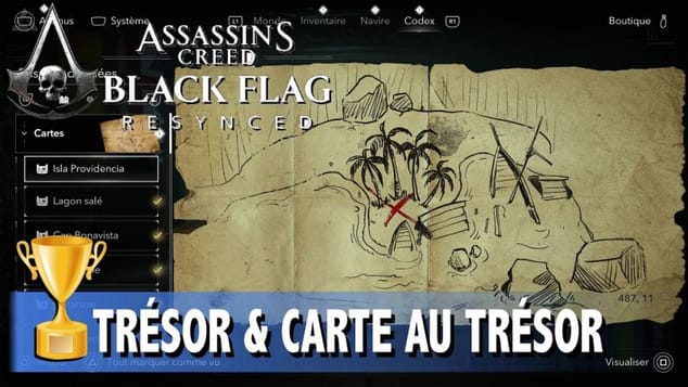 ENTREPOT DE NASSAU CARTE AU TRÉSOR - OÙ TROUVER LE TRÉSOR - ASSASSIN'S CREED BLACK FLAG RESYNCED
