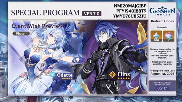EVERYTHING in 7.0 SPECIAL PROGRAM – Odette, Flins, New Codes, Banners, & More - Genshin Impact
