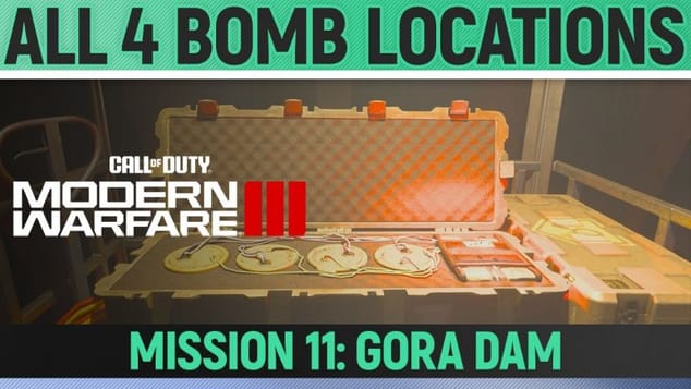 Call of Duty: Modern Warfare III - All 4 Bomb Locations - Mission 11: Gora Dam
