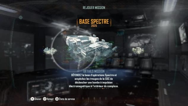 Call of Duty: Black Ops II Mission Base Spectre / Trophée Défenseur