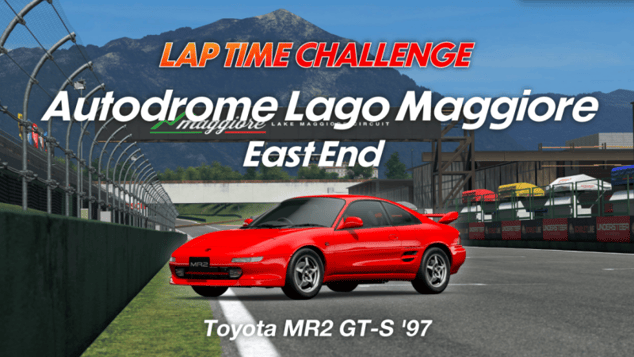 Lap Time Challenge à Lago Maggiore Est , je me fais chahuter par la Toyota!! 2 vidéos avec des vues différentes.