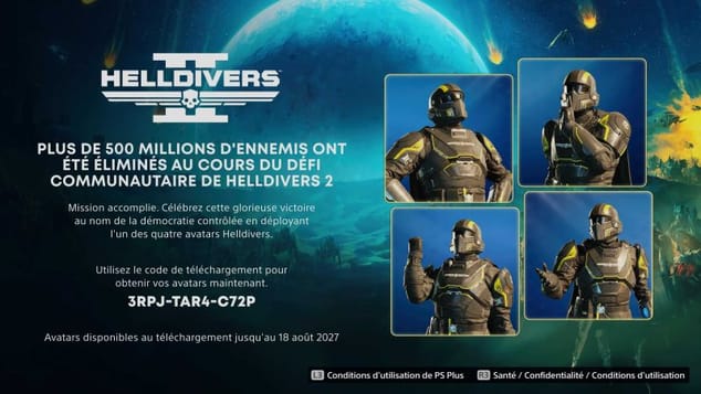 Avatars Helldivers 2