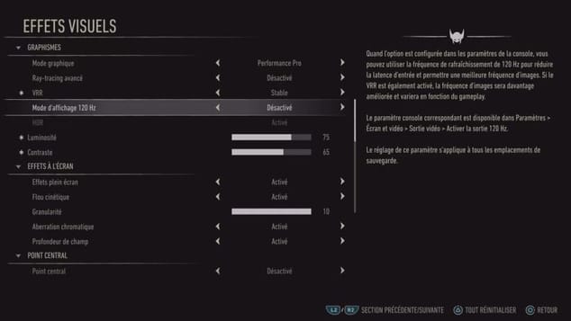 Marvel's Wolverine: Decouverte des OPTIONS/Parametre du jeu