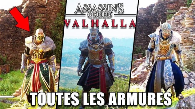ASSASSIN'S CREED VALHALLA : TOUTES LES ARMURES (Vitrine et Emplacements)