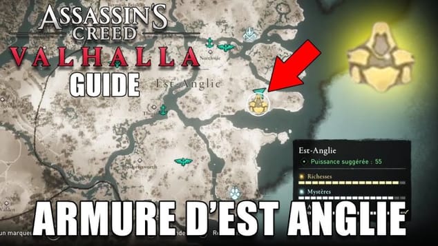 ASSASSIN'S CREED VALHALLA : DÉBLOQUER LA DERNIERE ARMURE DE EST-ANGLIE (RICHESSE Equipement RARE)