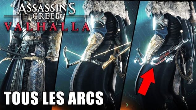 ASSASSIN'S CREED VALHALLA : TOUTES LES ARCS DU JEU (Vitrine et Emplacements)
